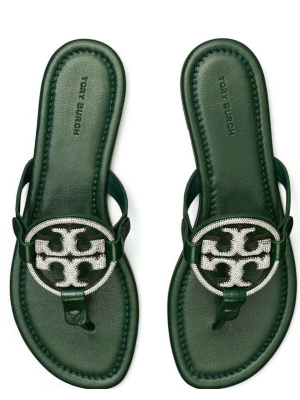 Tory Burch Miller Pave Sandals Size 8.5 NIB